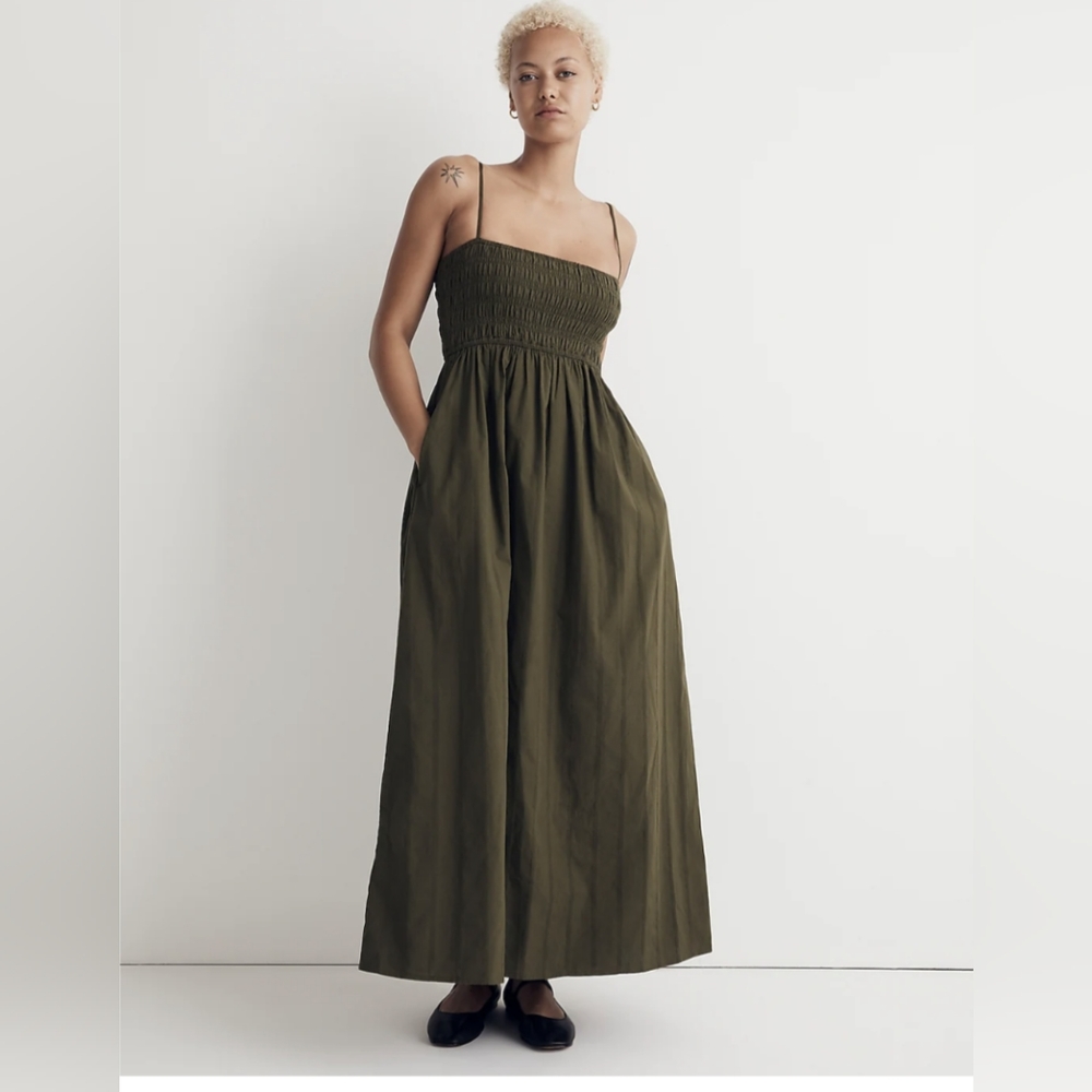 NWT Madewell Theo Sleeveless Midi Dress